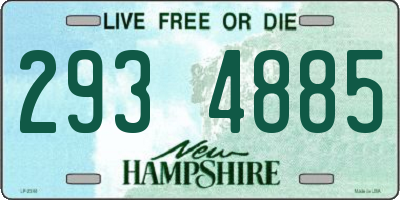 NH license plate 2934885