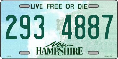 NH license plate 2934887