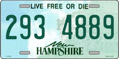 NH license plate 2934889