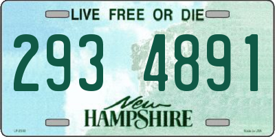 NH license plate 2934891