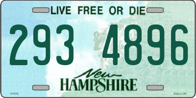 NH license plate 2934896