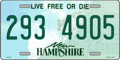 NH license plate 2934905