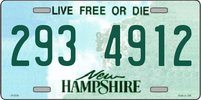 NH license plate 2934912