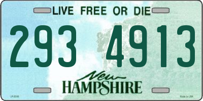 NH license plate 2934913