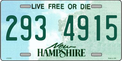 NH license plate 2934915