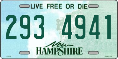 NH license plate 2934941