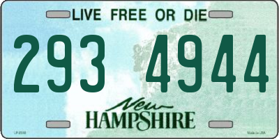 NH license plate 2934944