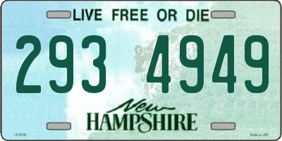 NH license plate 2934949