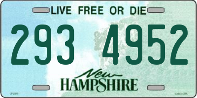 NH license plate 2934952