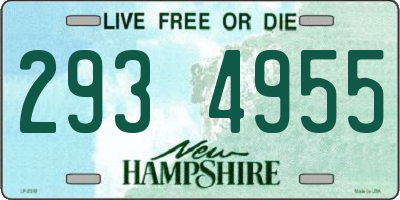NH license plate 2934955