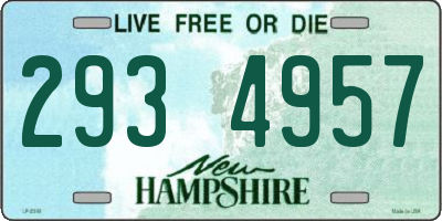 NH license plate 2934957
