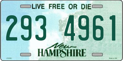 NH license plate 2934961