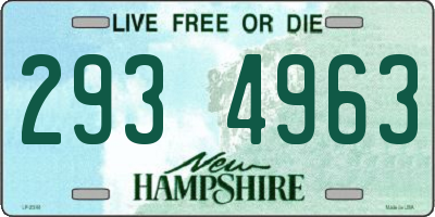NH license plate 2934963