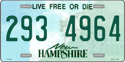 NH license plate 2934964