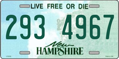 NH license plate 2934967