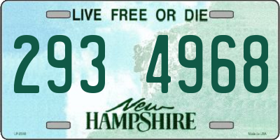 NH license plate 2934968
