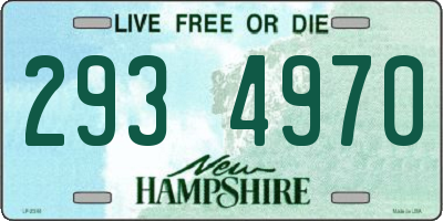 NH license plate 2934970