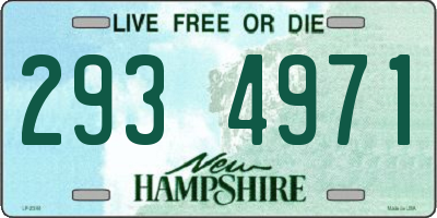 NH license plate 2934971