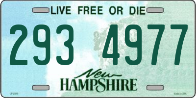 NH license plate 2934977