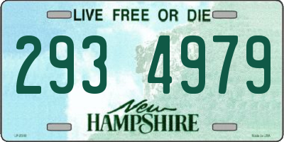 NH license plate 2934979