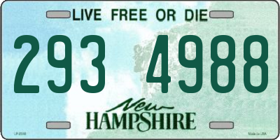 NH license plate 2934988