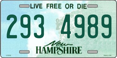 NH license plate 2934989