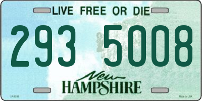 NH license plate 2935008