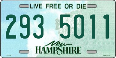 NH license plate 2935011
