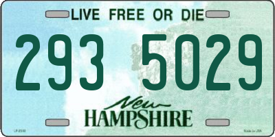 NH license plate 2935029