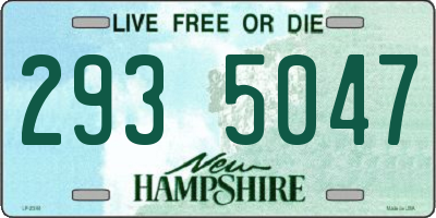 NH license plate 2935047
