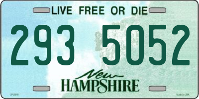 NH license plate 2935052