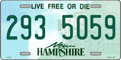 NH license plate 2935059
