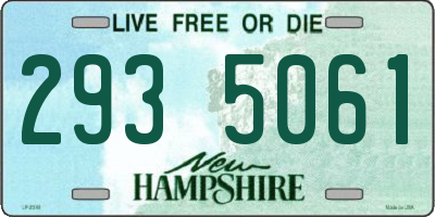 NH license plate 2935061