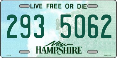 NH license plate 2935062