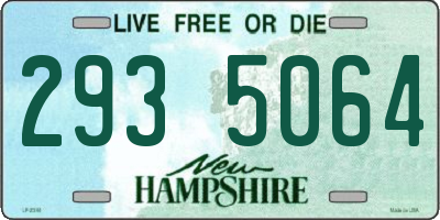 NH license plate 2935064