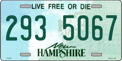 NH license plate 2935067