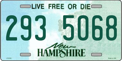NH license plate 2935068