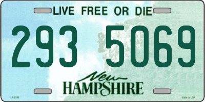 NH license plate 2935069