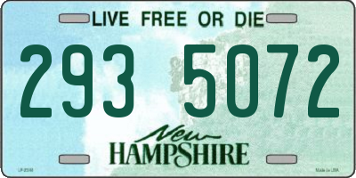 NH license plate 2935072