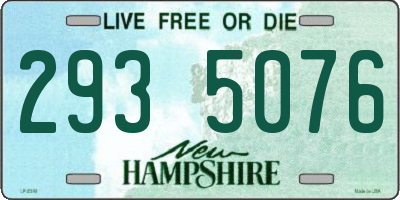 NH license plate 2935076