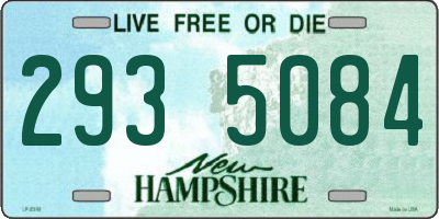 NH license plate 2935084