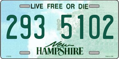 NH license plate 2935102