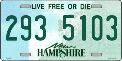 NH license plate 2935103