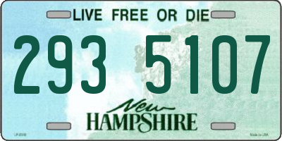 NH license plate 2935107