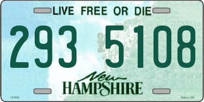 NH license plate 2935108
