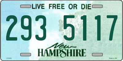 NH license plate 2935117