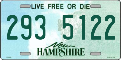 NH license plate 2935122