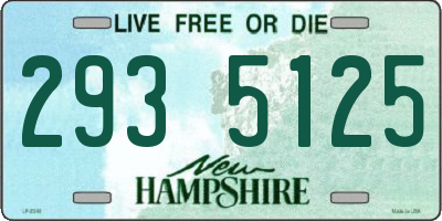 NH license plate 2935125