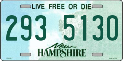 NH license plate 2935130
