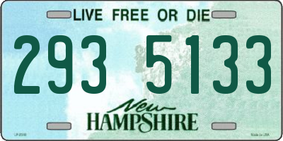 NH license plate 2935133